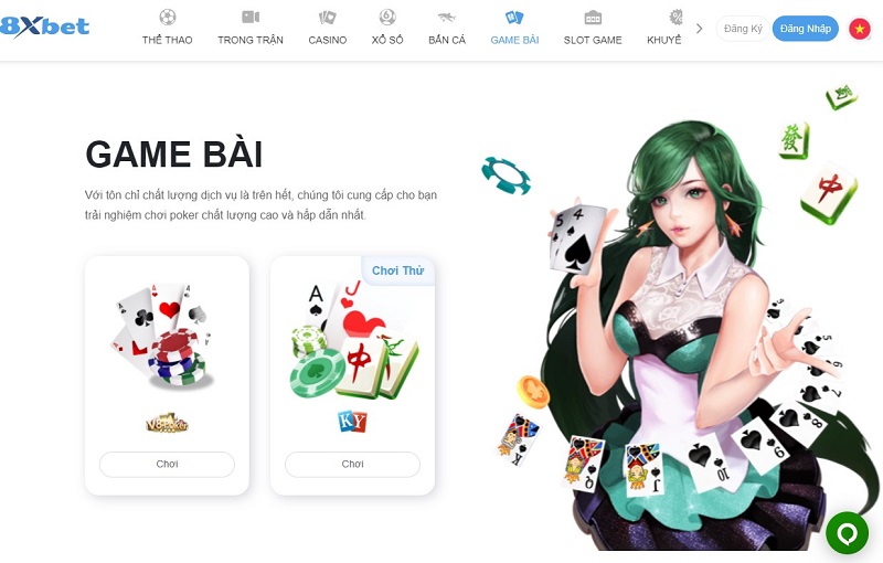 Game bài tại 8xbet