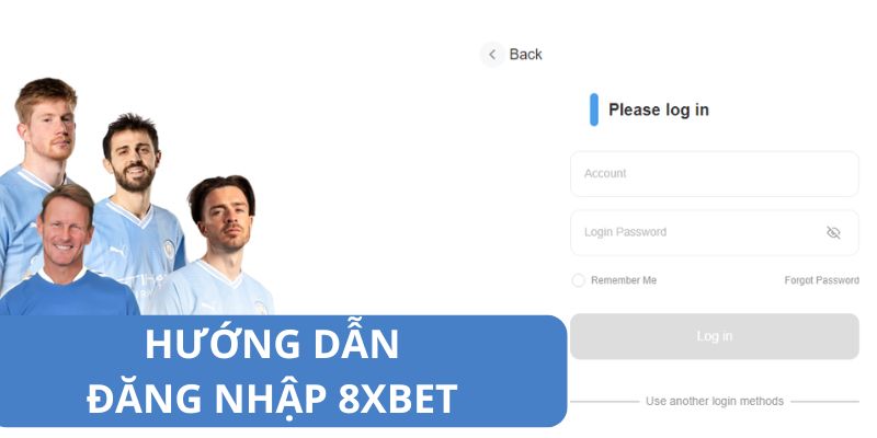 Thông tin đăng nhập 8xbet vô cùng đơn giản