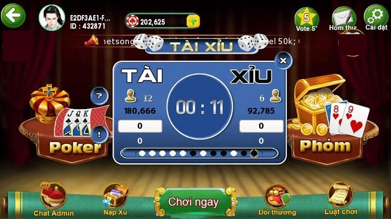 Thao tác chơi game Tài Xỉu tại nhà cái 8xbet cực dễ